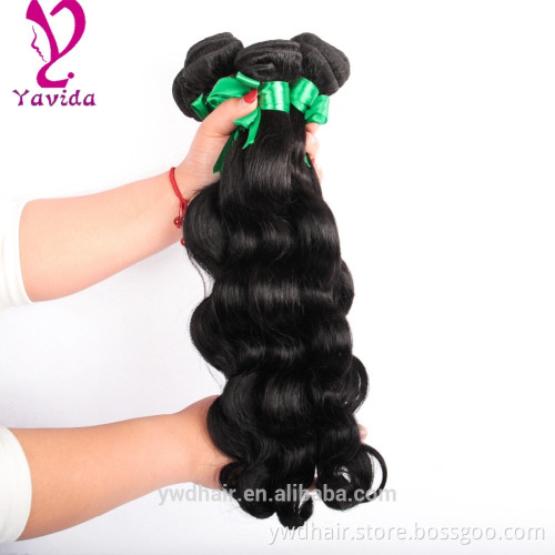 cheap indian hair bundles Body Wave 100% pure indian hair 7A Grade loose body wave human hair weaving